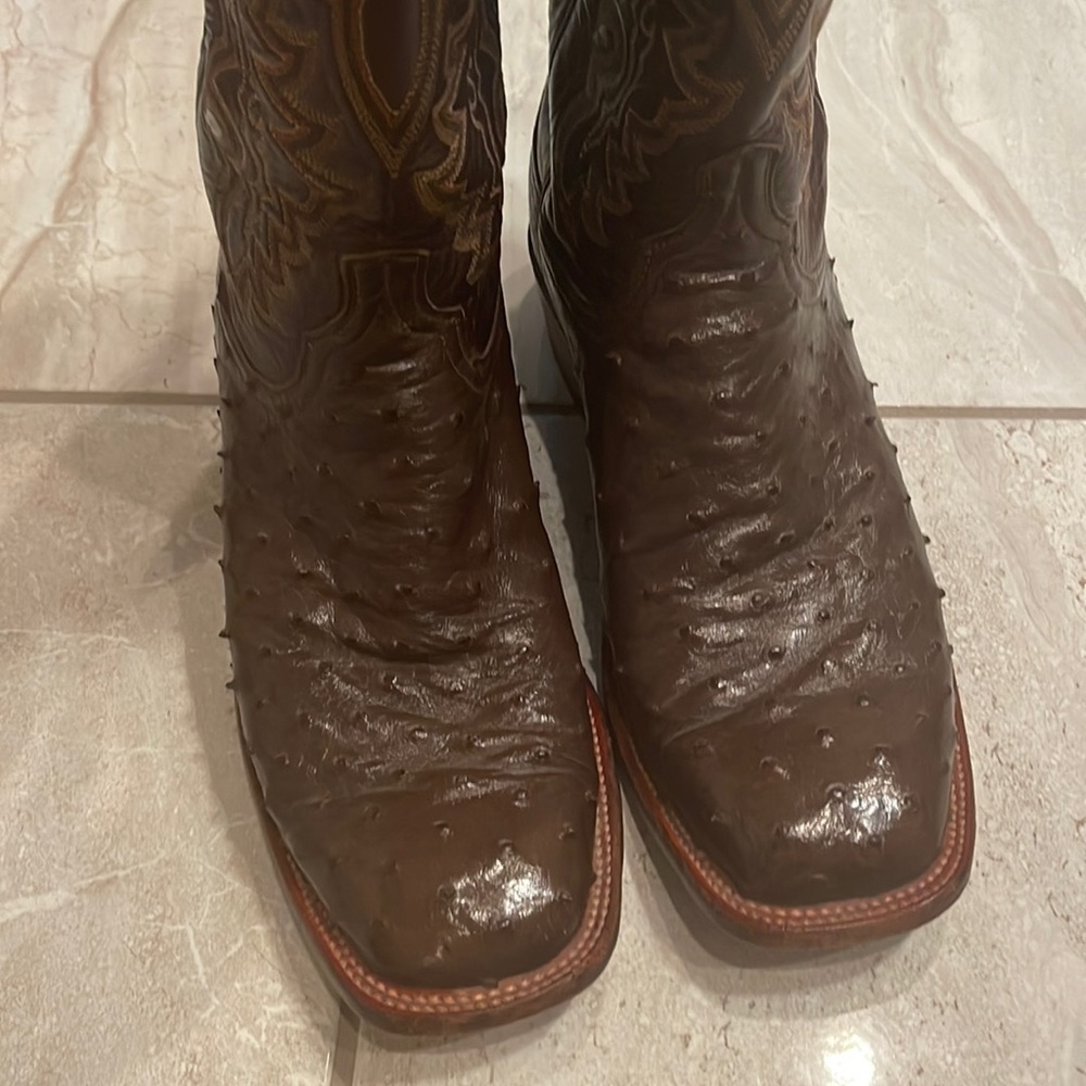 Mens ostrich boots